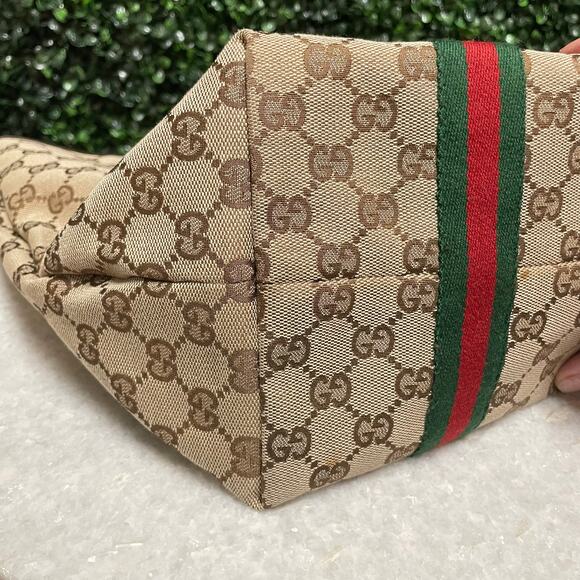 **SOLD**Gucci Shirley Line Tote Canvas GG monogram beige - Picture 8 of 16